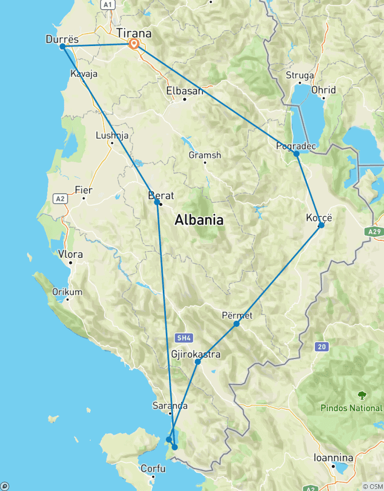 Circuito Circuito por el sur de Albania y la UNESCO en 4 días - Un viaje épico por Toskeria