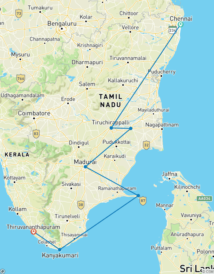 Visite des temples du Tamilnadu - un circuit économique circuit