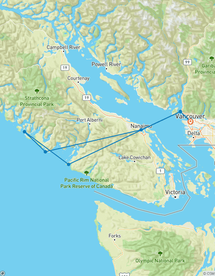 Circuito Excursión Privada de 2 Días a la Isla de Vancouver