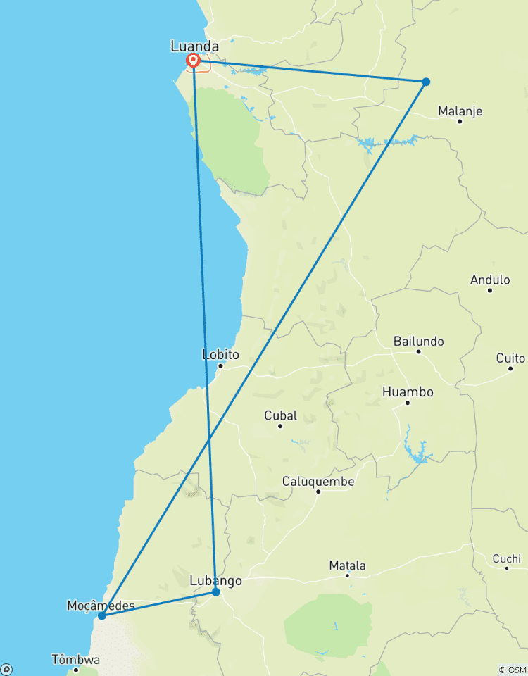 Angola Höhepunkte Rundreise
