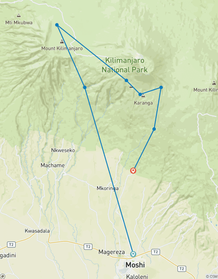 Circuito Escalada al Kilimanjaro por la Ruta Machame 7 Días (Ocasión especial)