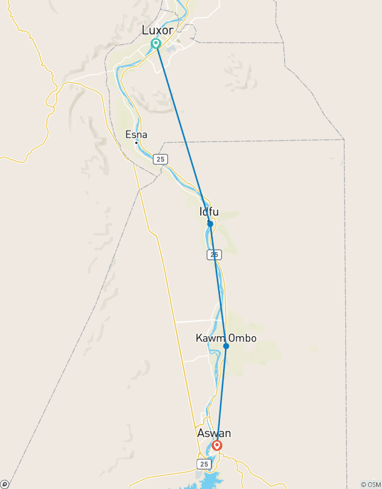 Riviercruise van Luxor naar Aswan – optioneel met ballonvaart & Abu Simbel – 4 nachten-rondreis