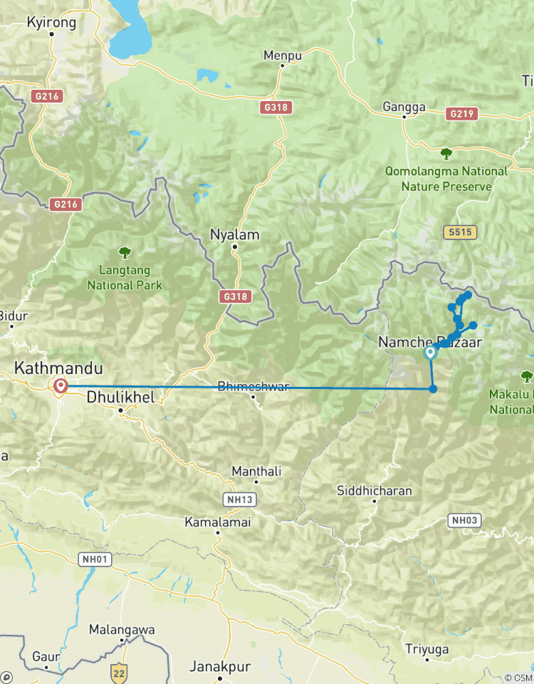 12 Day Everest Base Camp Trek Tour