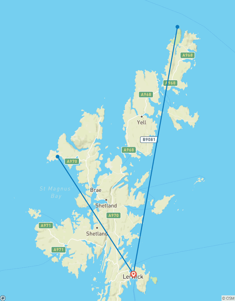 Les îles Shetland d\'Écosse circuit