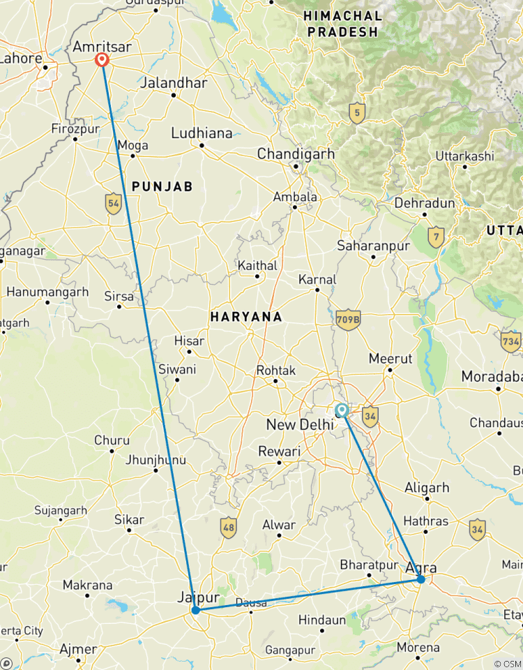 Circuito Excursión al triángulo dorado con Amritsar