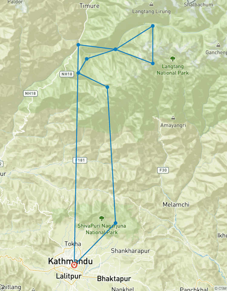 Langtang Tal, Gosainkunda und Helambu Trek (16 Tage) Rundreise