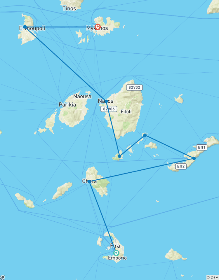 Sail Greece: Santorini to Mykonos Tour