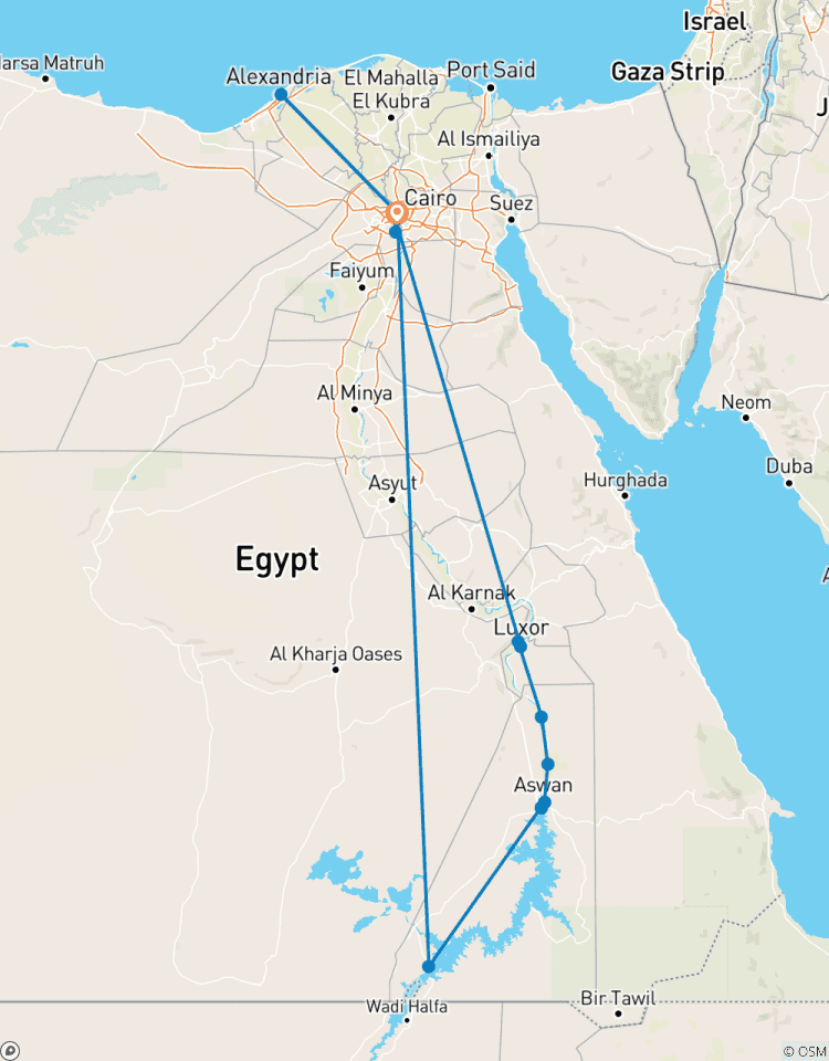 Footsteps Of The Pharaohs - Included Internal Flights Tour