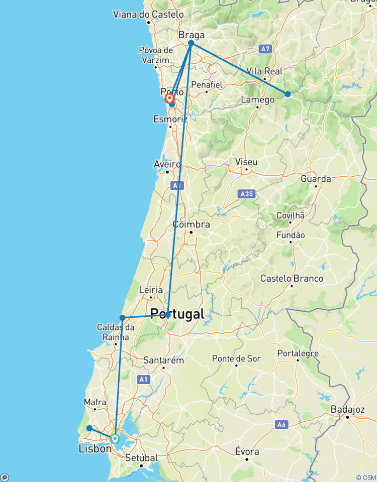 Circuito Circuito de 7 días por Portugal