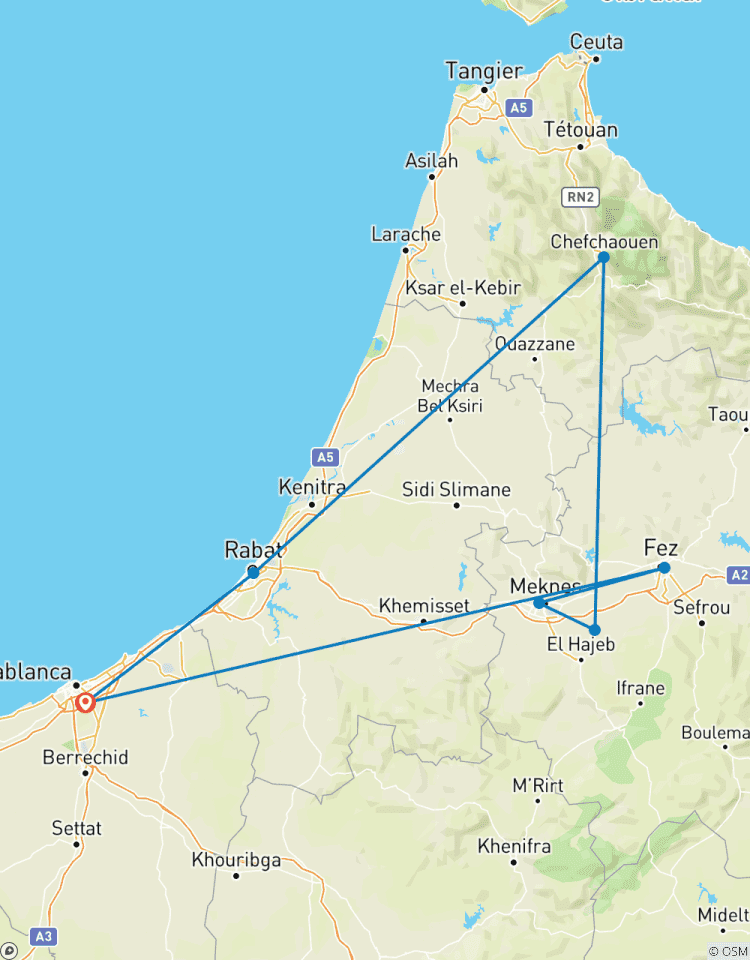Circuito Viaje imperial a Marruecos (5 Días desde Casablanca)