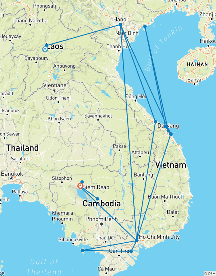 Indochina intensiv mit Badeurlaub in Phan Thiet/Mui Ne oder auf Phu Quoc 25 Tage (inkl Flug) (20 Destinationen) Rundreise