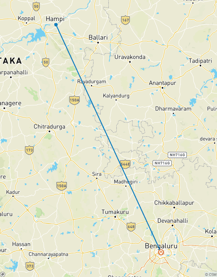 Circuito Viaje privado de 4 días a Hampi, Patrimonio de la UNESCO, desde Bangalore