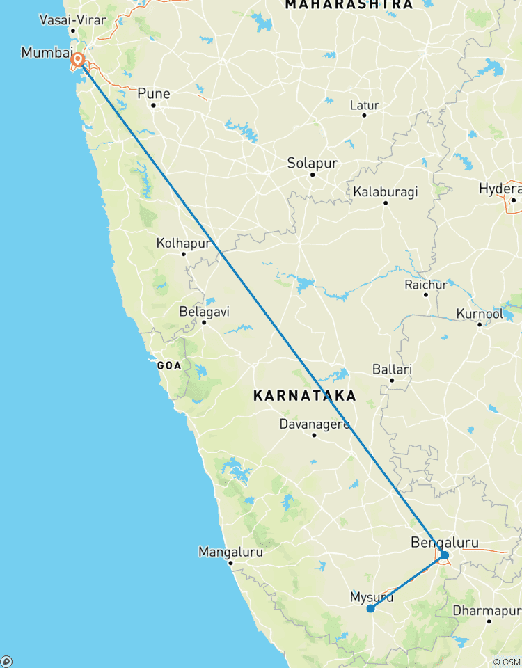 Circuito Un exclusivo viaje privado de lujo a Mysuru (Desde Bombay con vuelos)