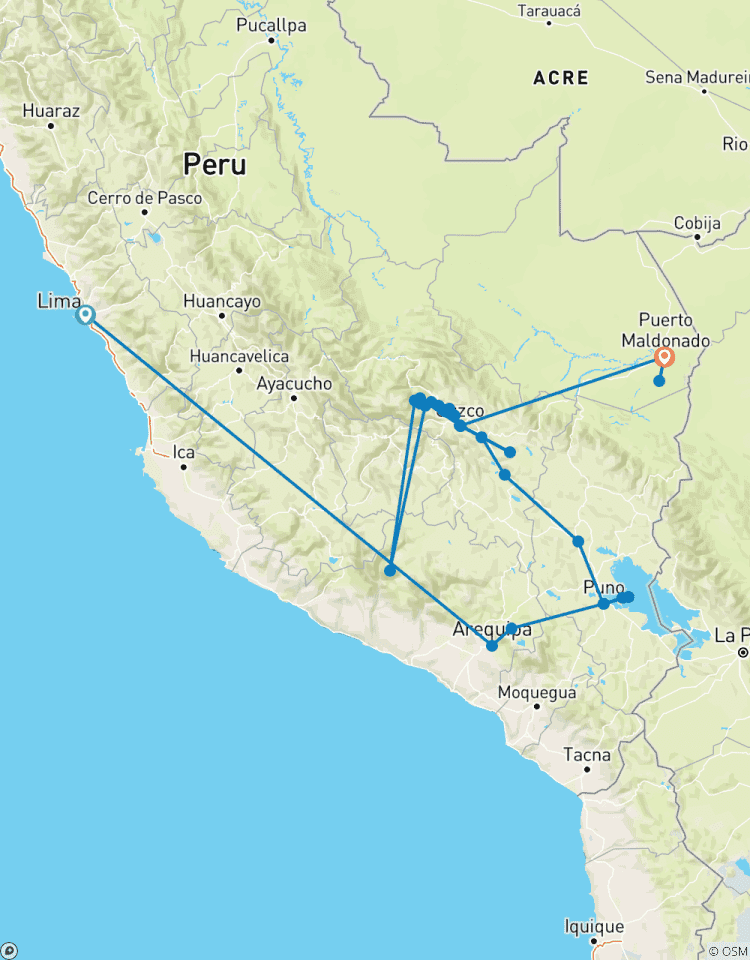 Traversée des Andes et de l\'Amazonie circuit