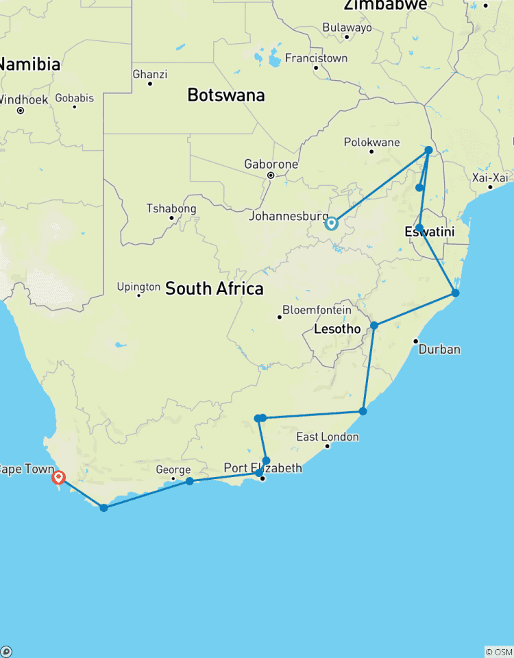 18 Day South Africa Explorer (Accommodated) Tour