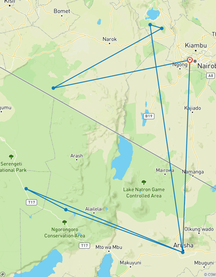 12 Day Kenya & Tanzania Pioneer (Camping) Tour