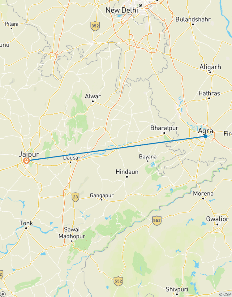 Taj Mahal bei Sonnenaufgang und Agra Fort privater Tagesausflug ab Jaipur Rundreise