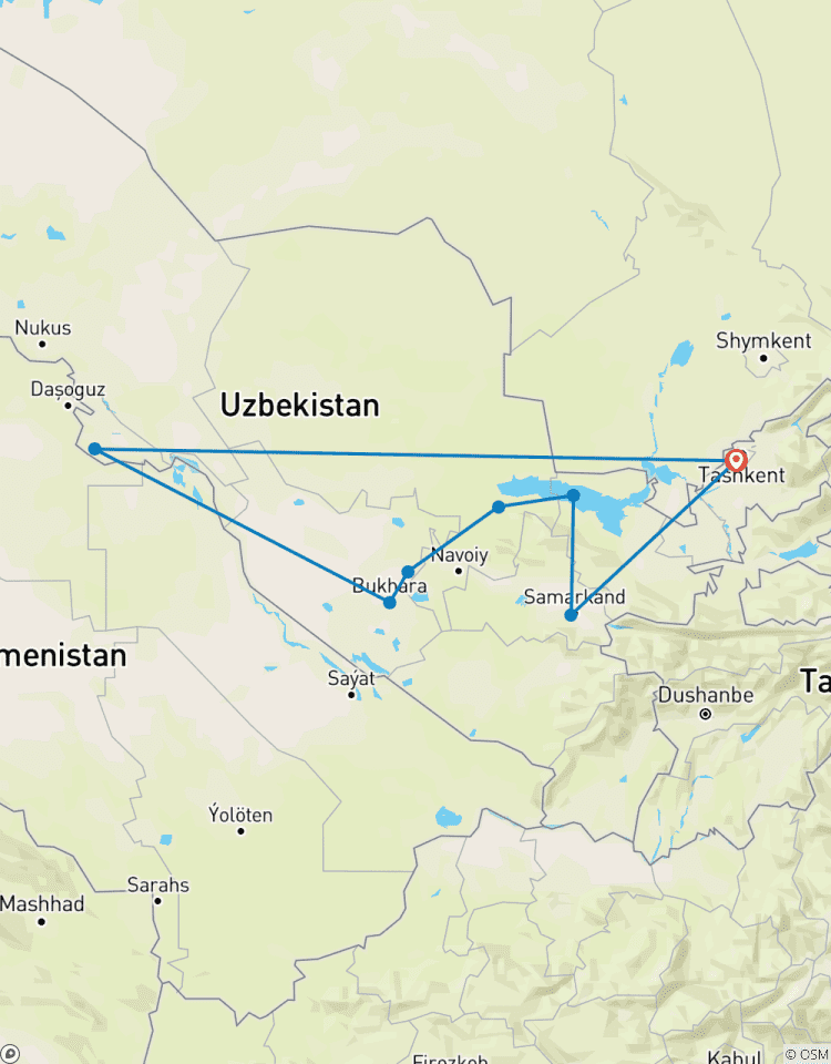Aventure privée personnalisée de 10 jours en Ouzbékistan, départ quotidien et guide exclusif circuit