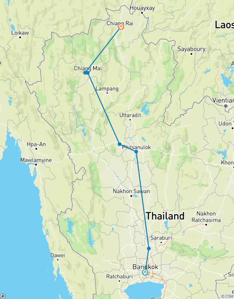 Bangkok und der Norden, private Tour Rundreise