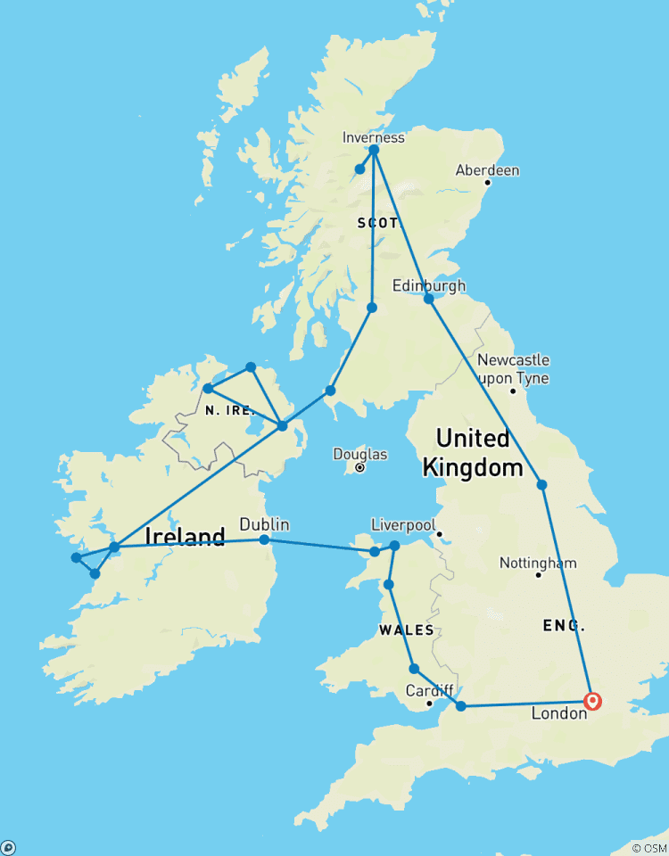 Royaume-Uni et Irlande : Panoramas et pubs circuit
