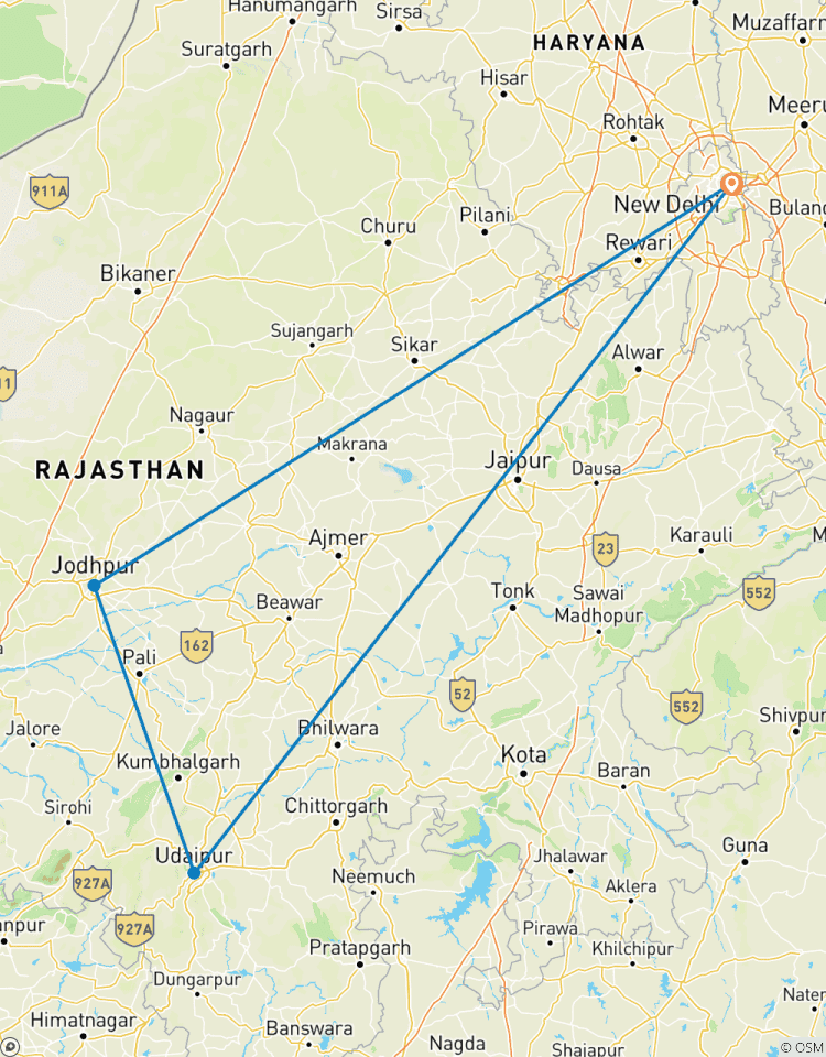 Circuito Un Exclusivo Viaje Privado de Lujo a Udaipur y Jodhpur, en Rajastán (Desde Delhi con Vuelos): Visitas Guiadas a los Preciosos Fuertes y Palacios