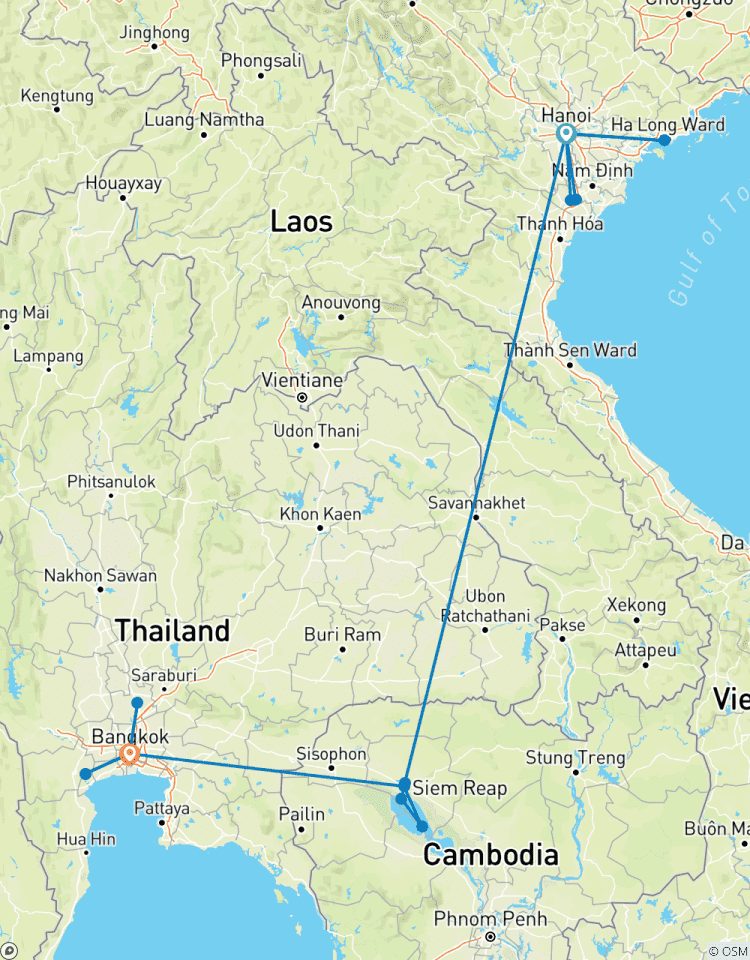 Circuito Lo mejor del sudeste asiático en 10 días - Bahía de Halong/ Siem Reap / Bangkok
