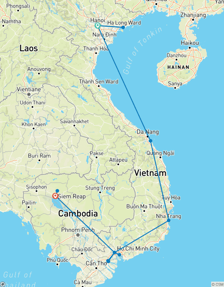 Circuito Vacaciones perfectas en Vietnam y Camboya en 15 días - bahía de Halong/ Hoi An/ Nha Trang/ Siem Reap