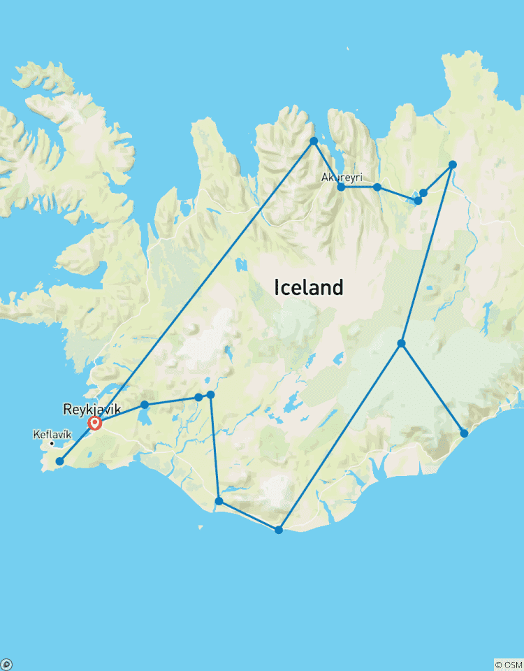 Islande : Lagunes et champs de lave circuit