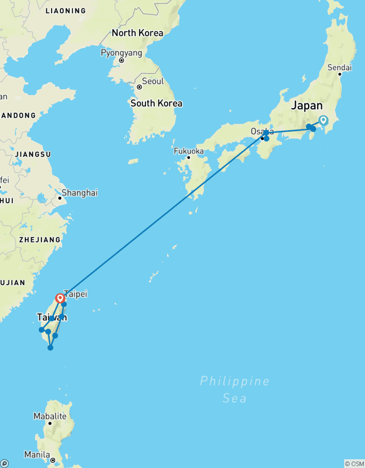 Circuito Lo más destacado de Japón y Taiwán