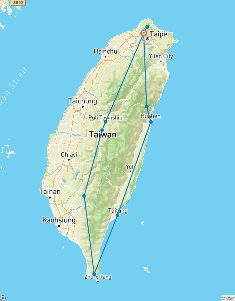 Circuito Vuelta en Formosa Taiwán