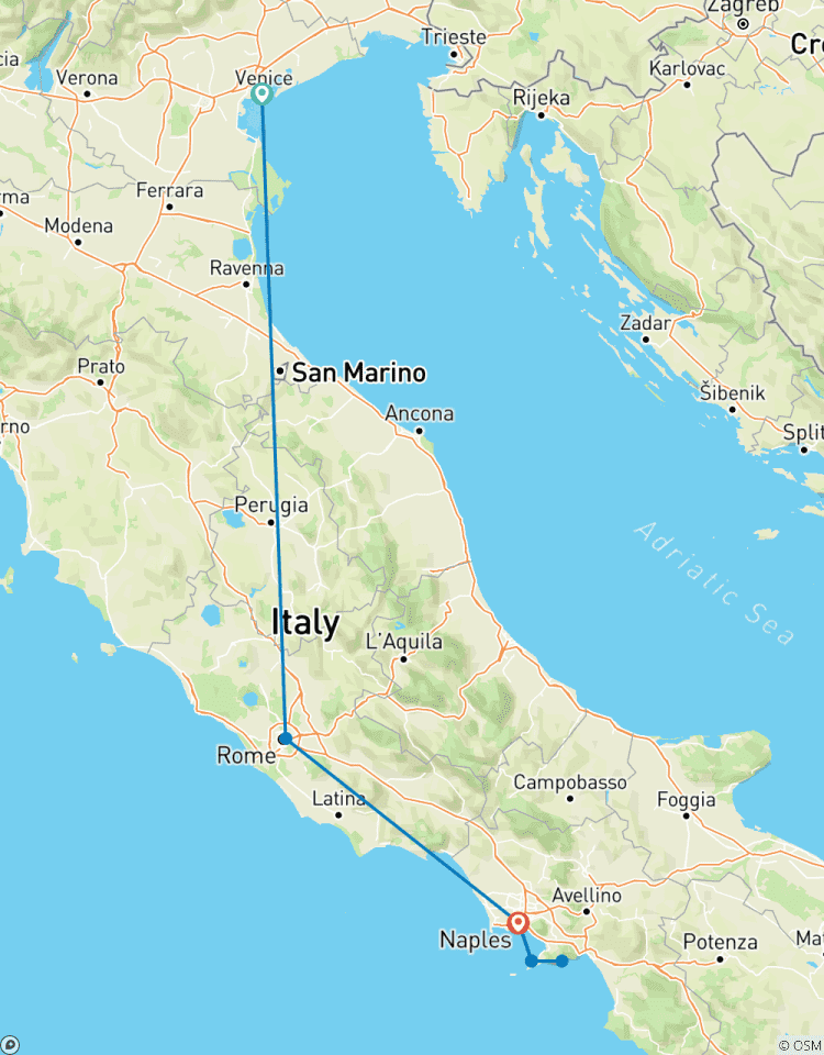 Boutique Italy Journey: Venice, Rome & Sorrento with Culinary Experiences Tour