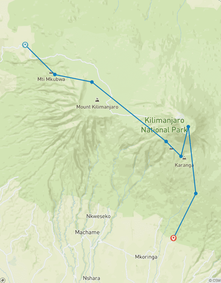 Réveillon du Nouvel An au sommet du Mont Kilimandjaro (tous les hébergements et transports sont inclus) circuit