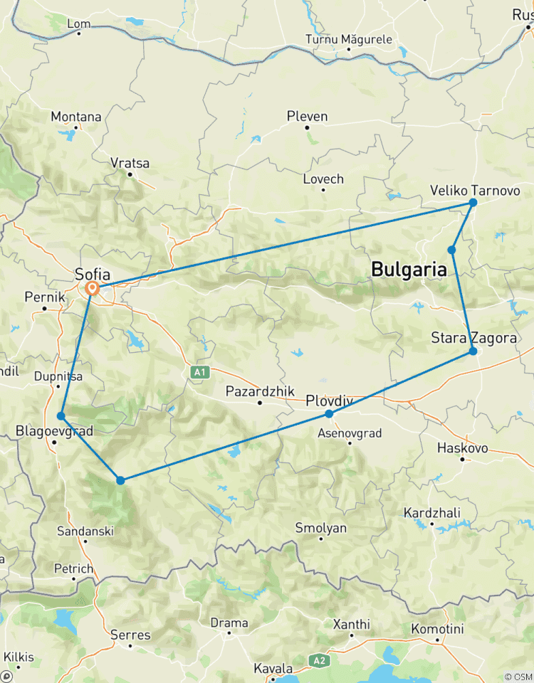 Highlights of Bulgaria by train Tour