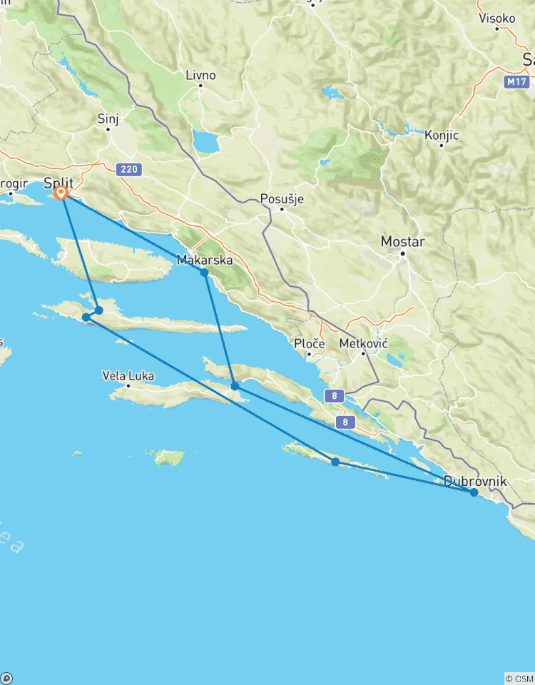 Kroatien Segelreise von Split nach Split Rundreise