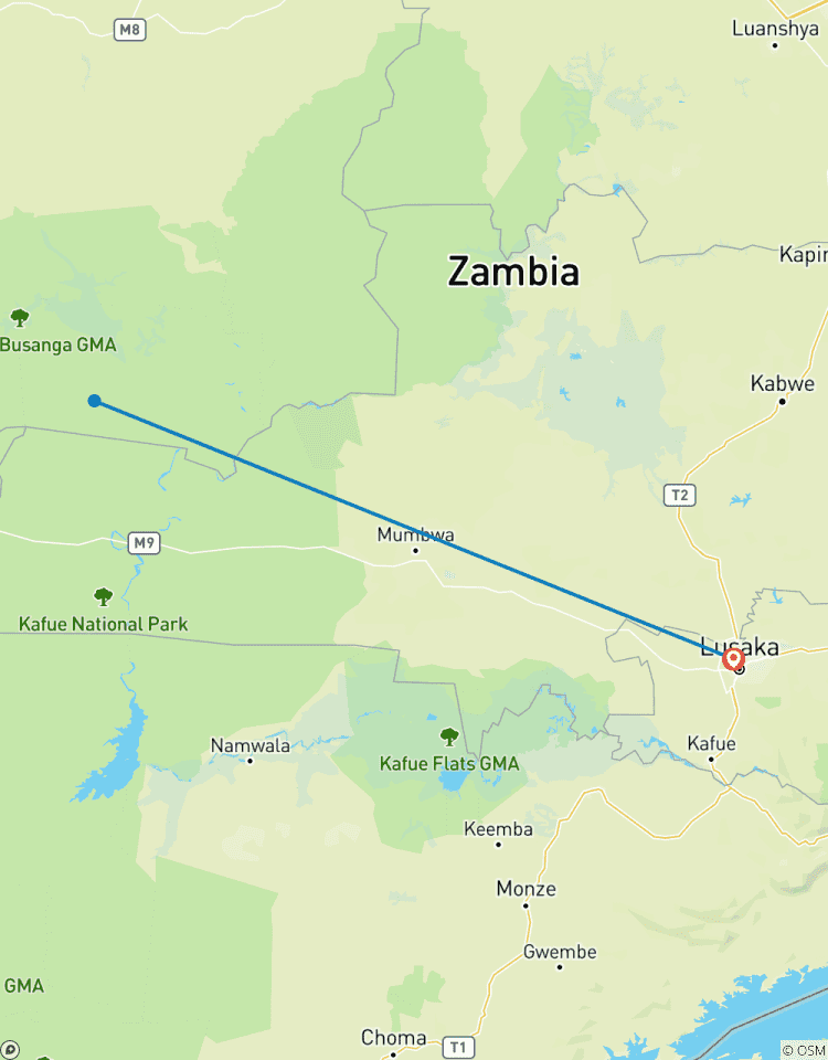 Tailor-Made 7 Days Kafue Wildlife Safari in Zambia, Daily Departure & Private Trip Tour