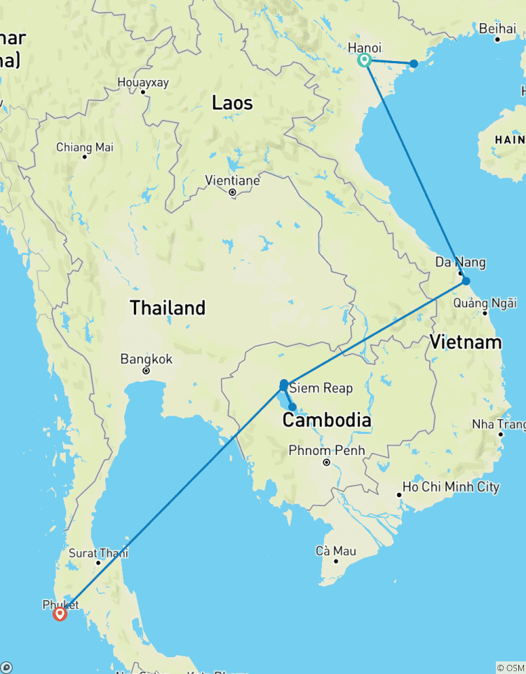 Circuito Vietnam, Camboya y Tailandia en 10 Días - Viaje privado