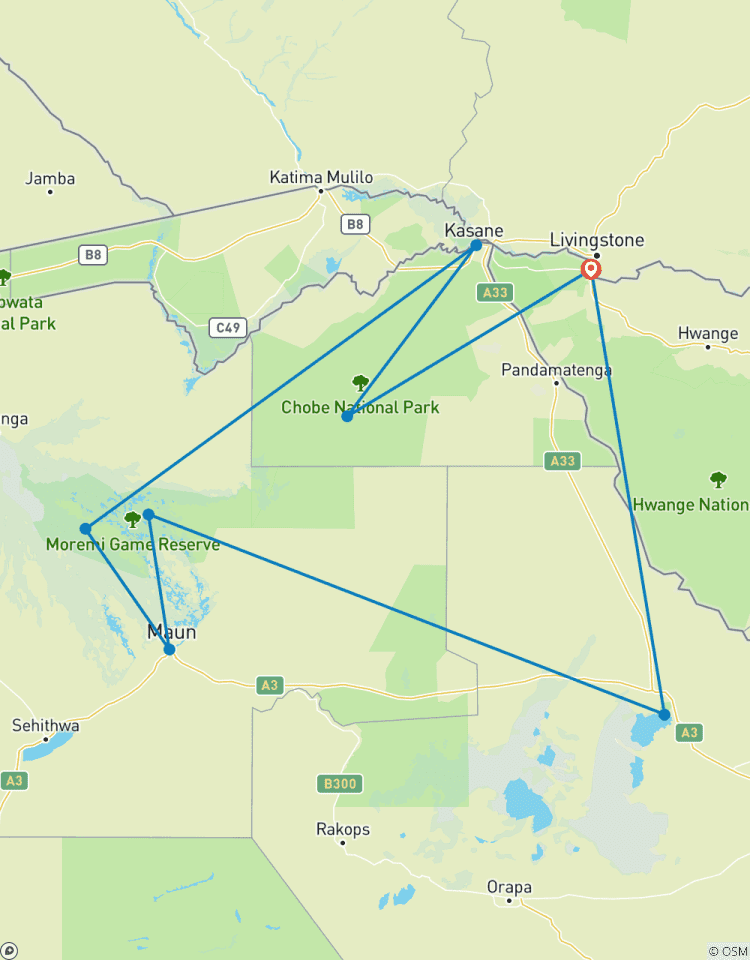 Best of Botswana & Victoria Falls - 12 days Tour