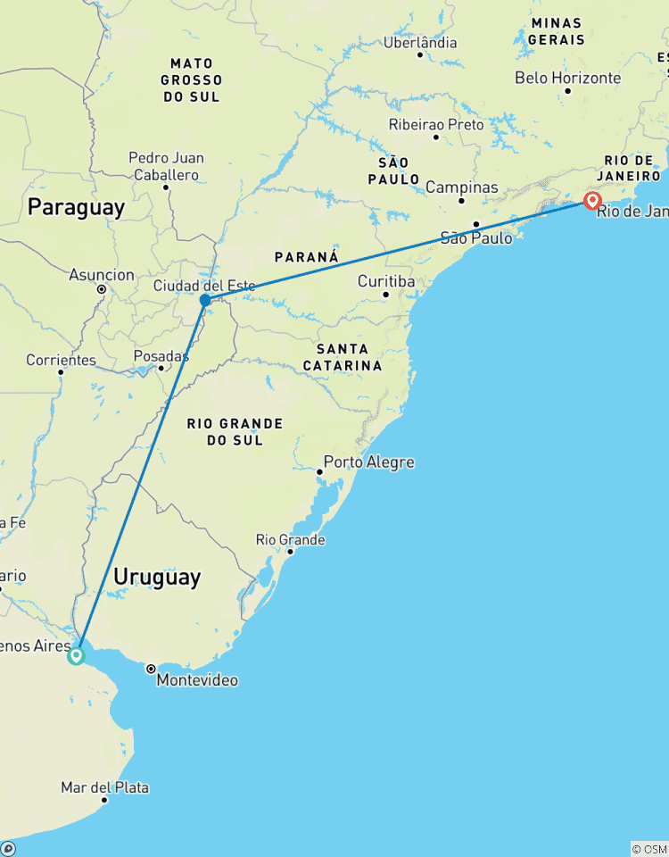 Brazilië en Argentinië met Iguazu watervallen 4 sterren-rondreis