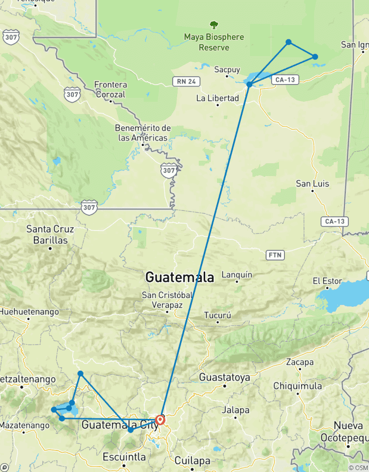 Tailor-Made 8 Days Best Guatemala Tour with 4-star Hotels, Daily Depart (Private) Tour