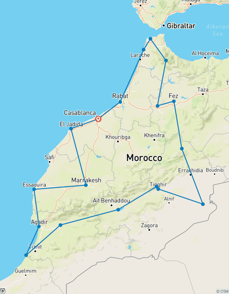 Morocco GrandTour : Cities, Desert & the Coast -30 days Tour