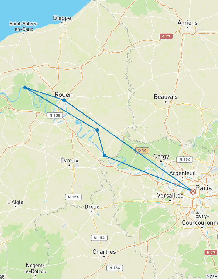 France | Normandie, Paris & D-Day Experience | Excursion à vélo sur la Seine | Vélo et bateau circuit