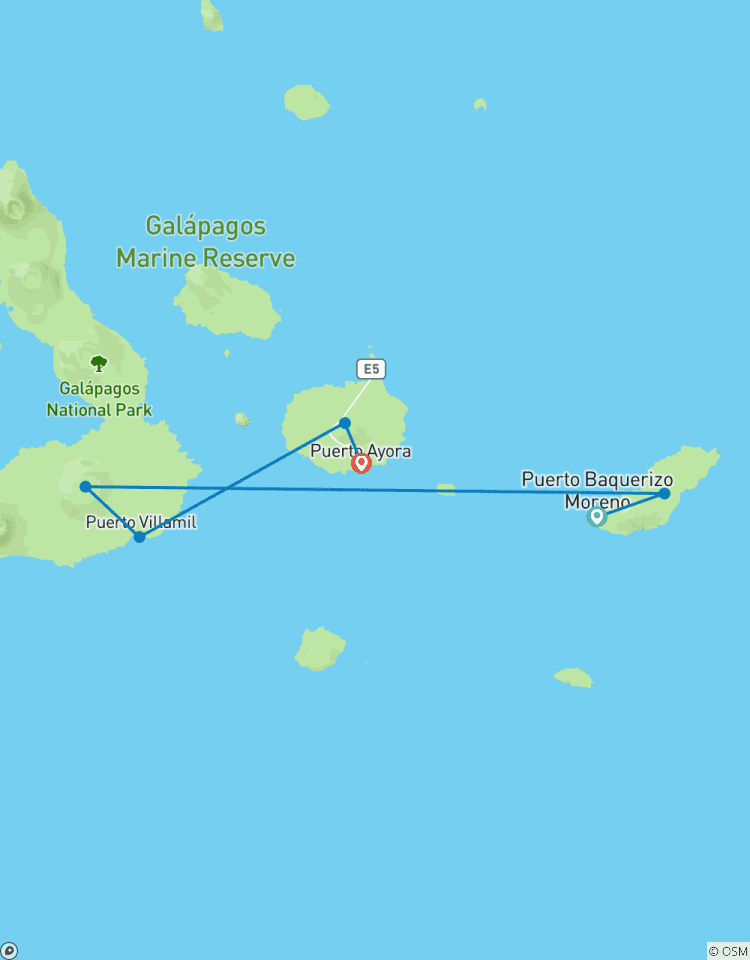6 jours aux Galápagos : visite complète des îles circuit