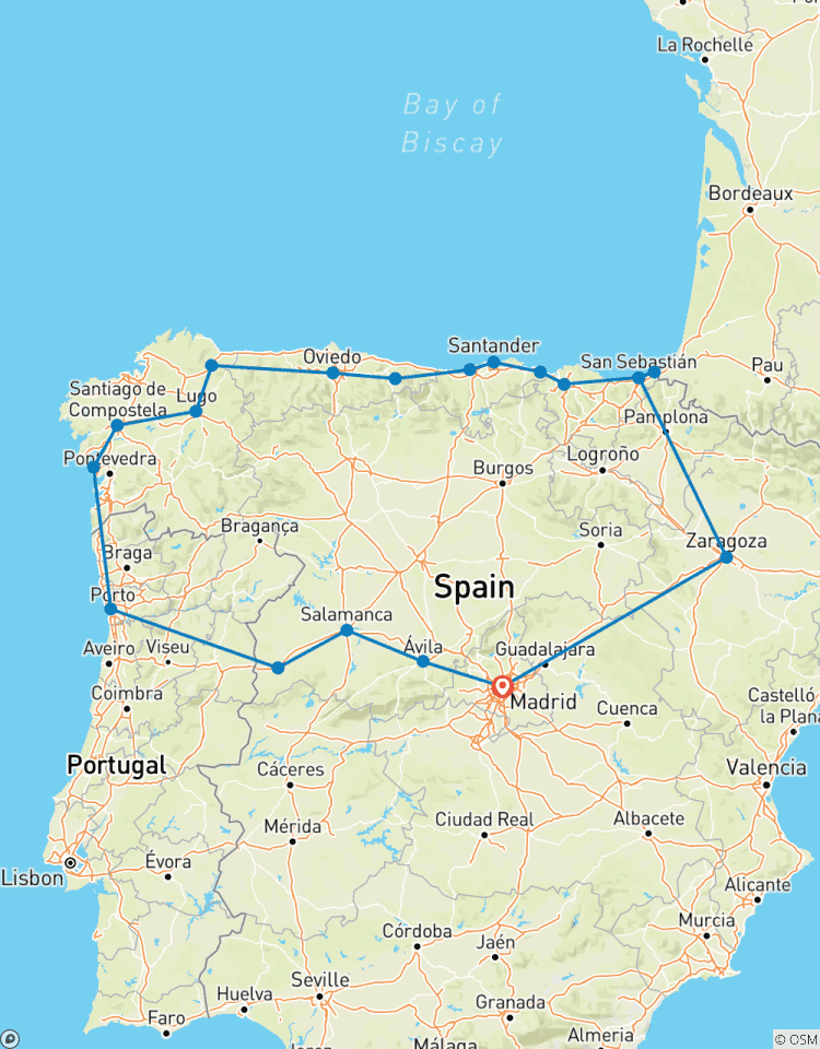Circuito Norte de España y Galicia 10 días desde Madrid