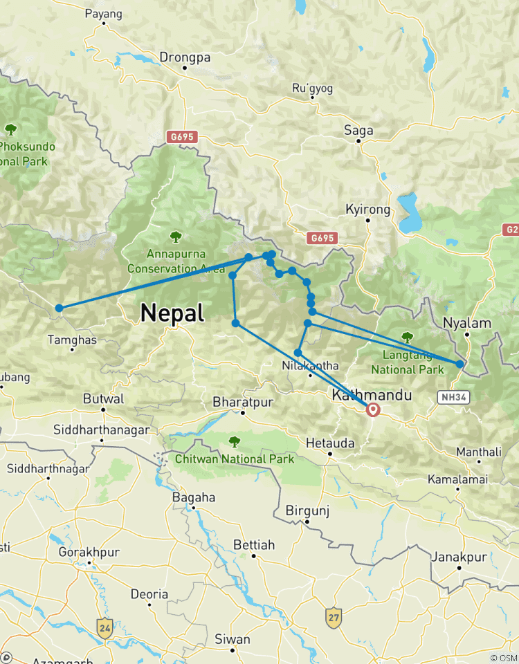 Manaslu Basislager Trekkingreise Rundreise