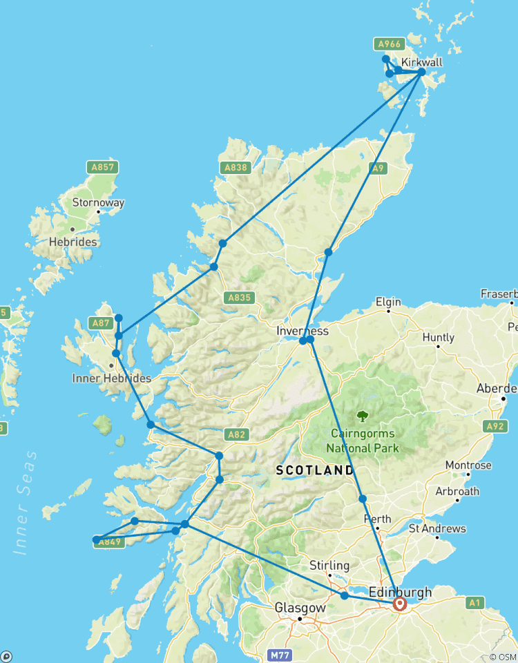 Circuito Isla de Skye, Orcadas y Costa Norte 500