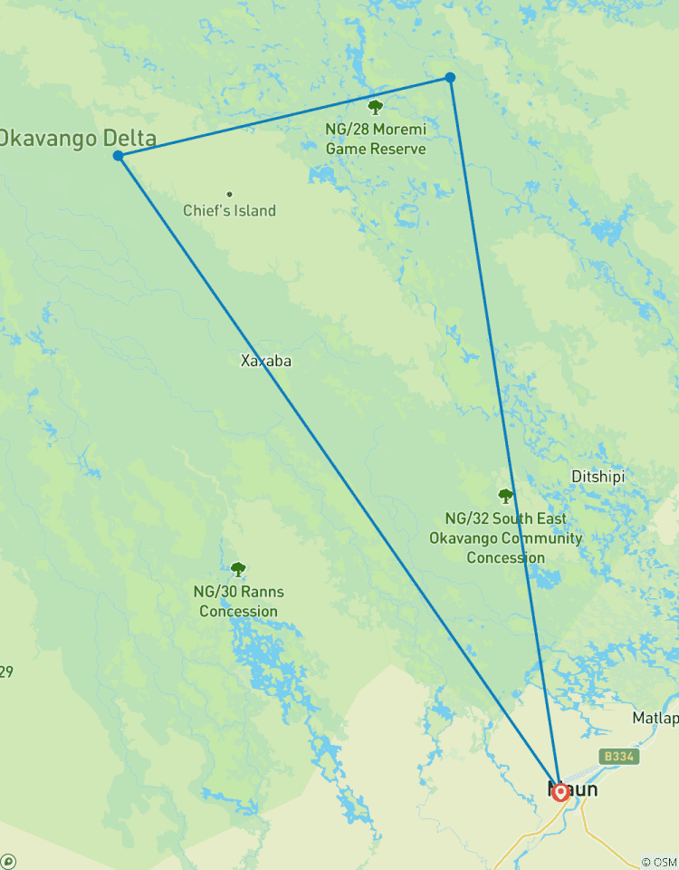 Tailor-Made Botswana Trip to Okavango Delta, Daily Depart & Private Guide Tour