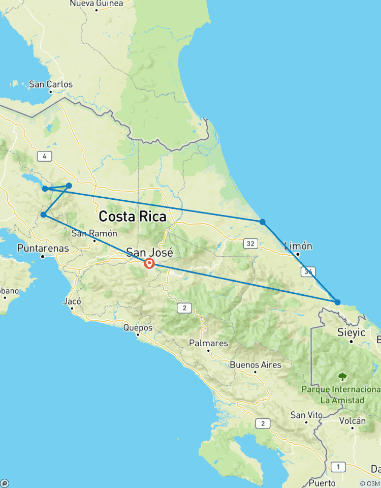Costa Rica: Hike, Bike & Raft Tour