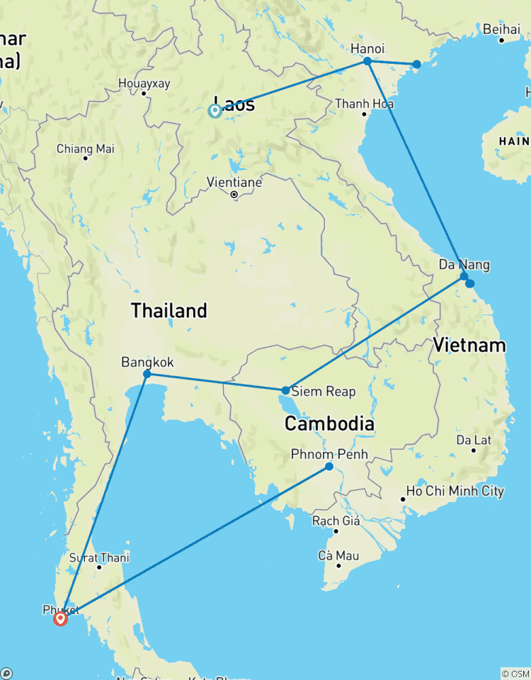 Unglaubliches Vietnam - Kambodscha - Thailand in 13 Tagen Rundreise