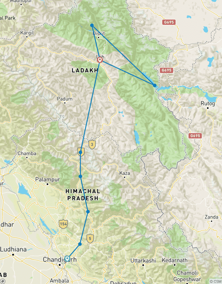 Der Gipfel der Welt, Ritt durch die Trans-Himalaya-Region (von Shimla nach Ladakh) Rundreise