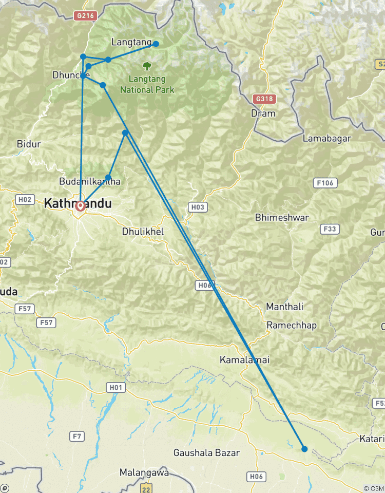 Circuito Senderismo Langtang Gosaikunda